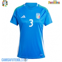 Camisa de time de futebol Itália Federico Dimarco #3 Replicas 1º Equipamento Feminina Europeu 2024 Manga Curta